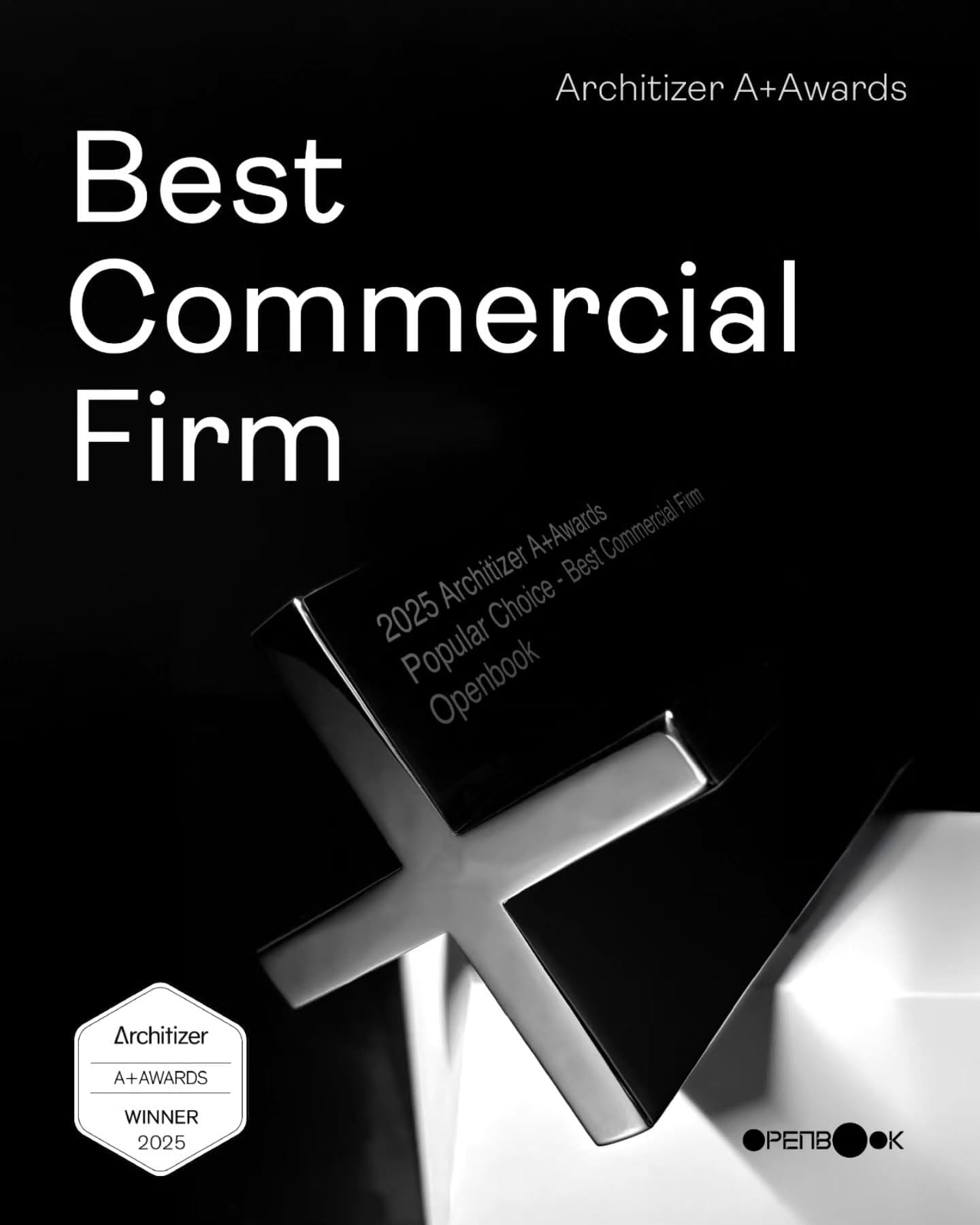 Openbook Group Wins Top Honors at Architizer A+Awards 2025